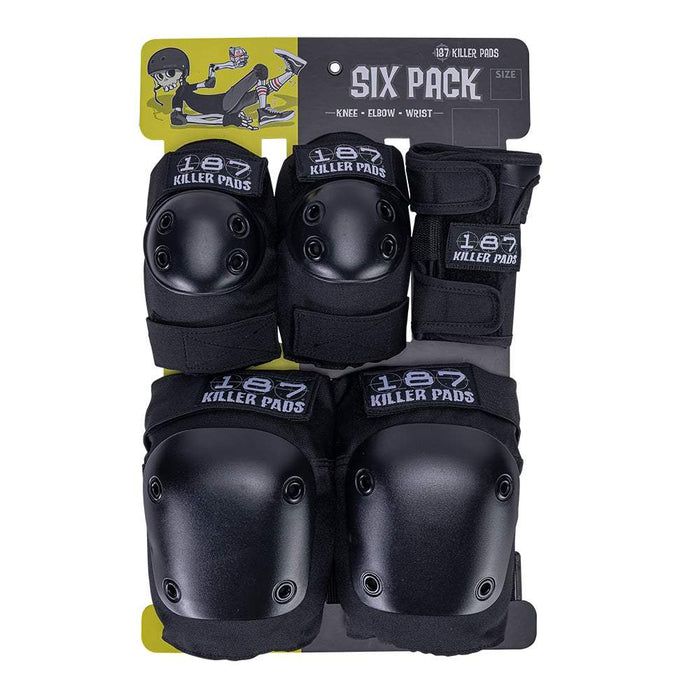 187 Killer Pads Six Pack Pad Set (Black)
