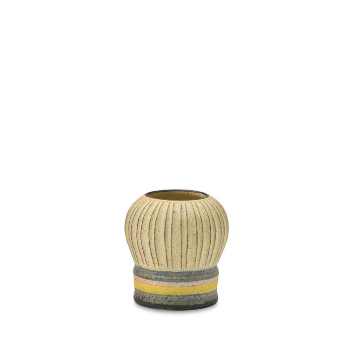 #87 Extra Small Kokeshi Vessel with Horizontal Stripe