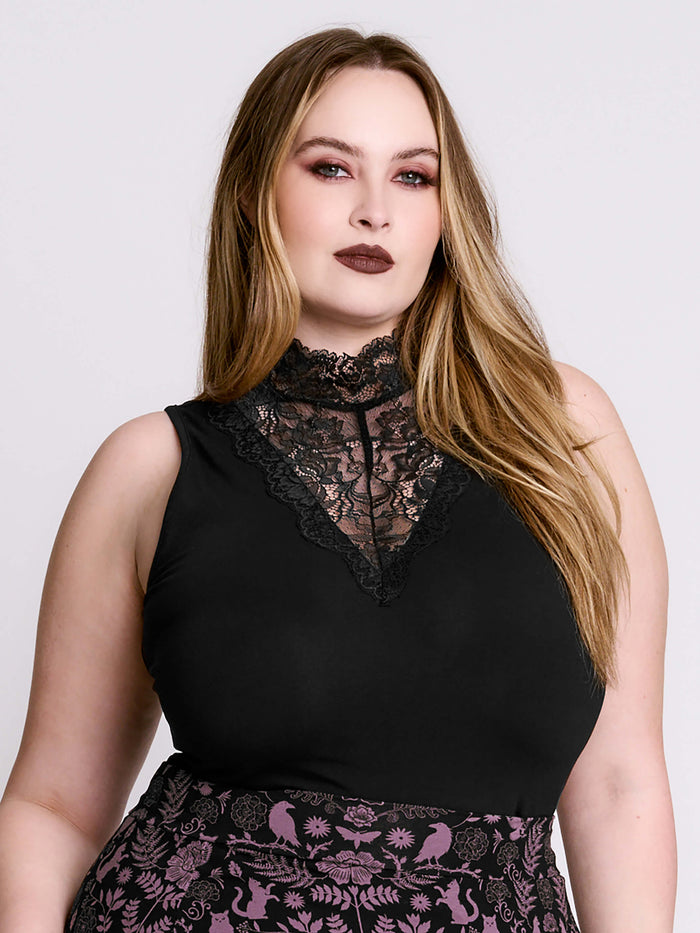 Black Lace Top