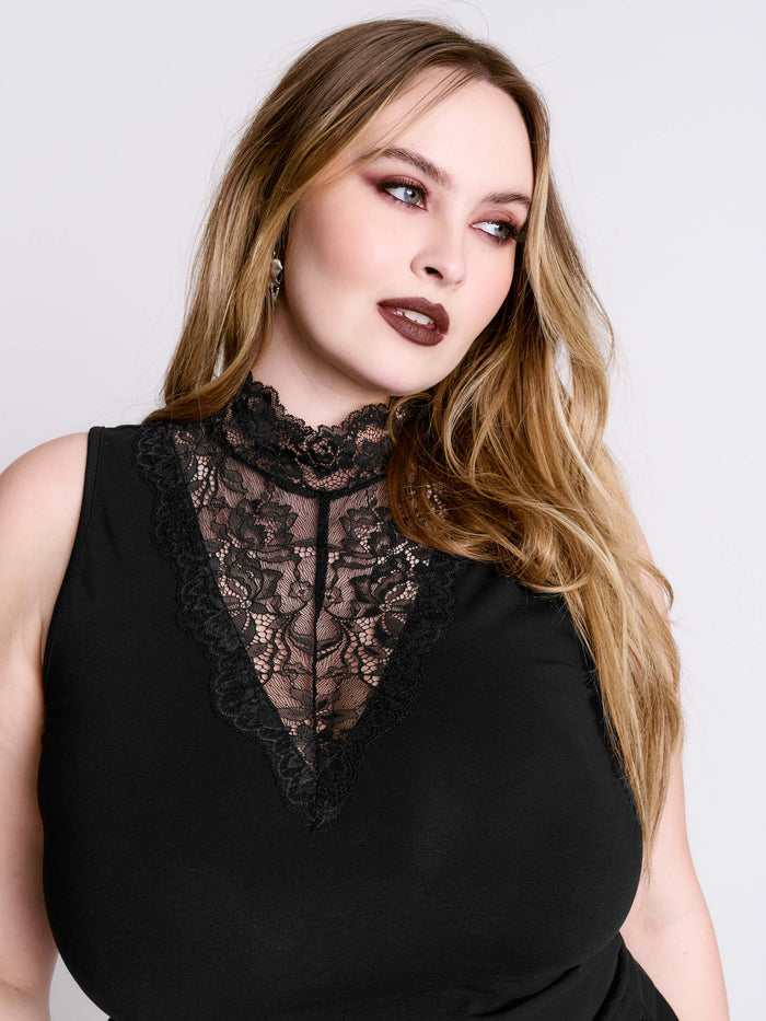 Black Lace Top