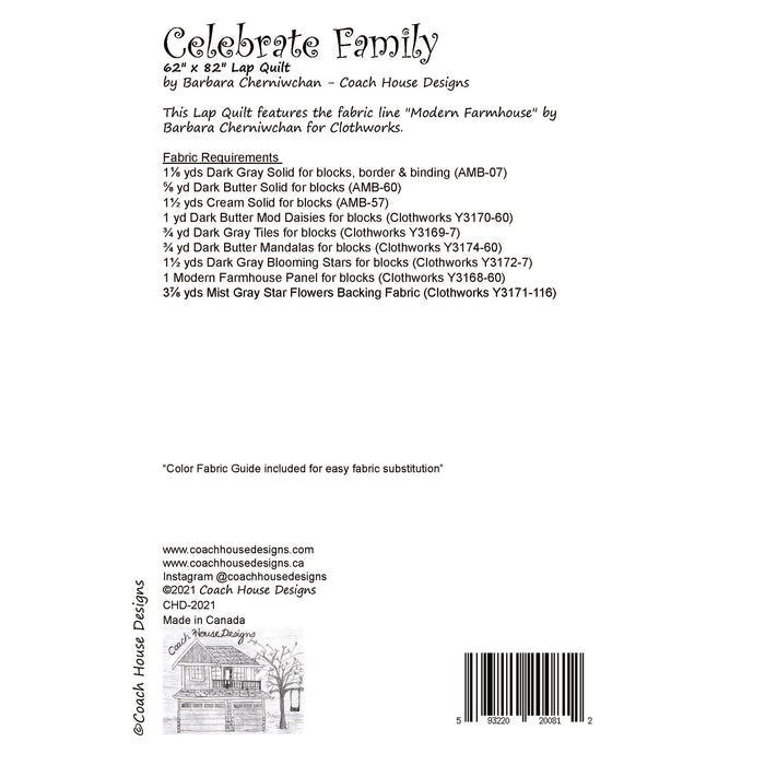 Celebrate Family Quilt Pattern