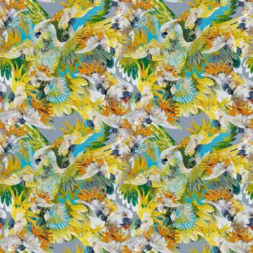 COCKATOO CHATTER - TOSSED BIRDS (4 YARDS)