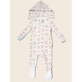 Cuddloom | Convertible Romper With Detachable Hoodie Crown Print