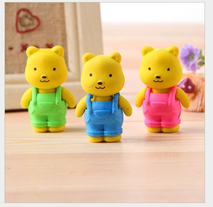 Cute Bear Erasers (3pcs) - Original Kawaii Pen