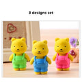 Cute Bear Erasers (3pcs) - Original Kawaii Pen