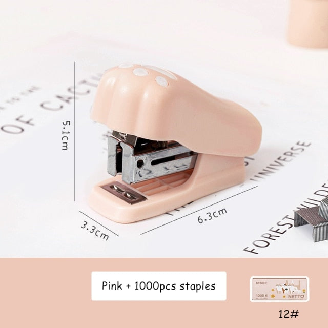 Cute Mini Cat Paw Staplers (3 Colors)