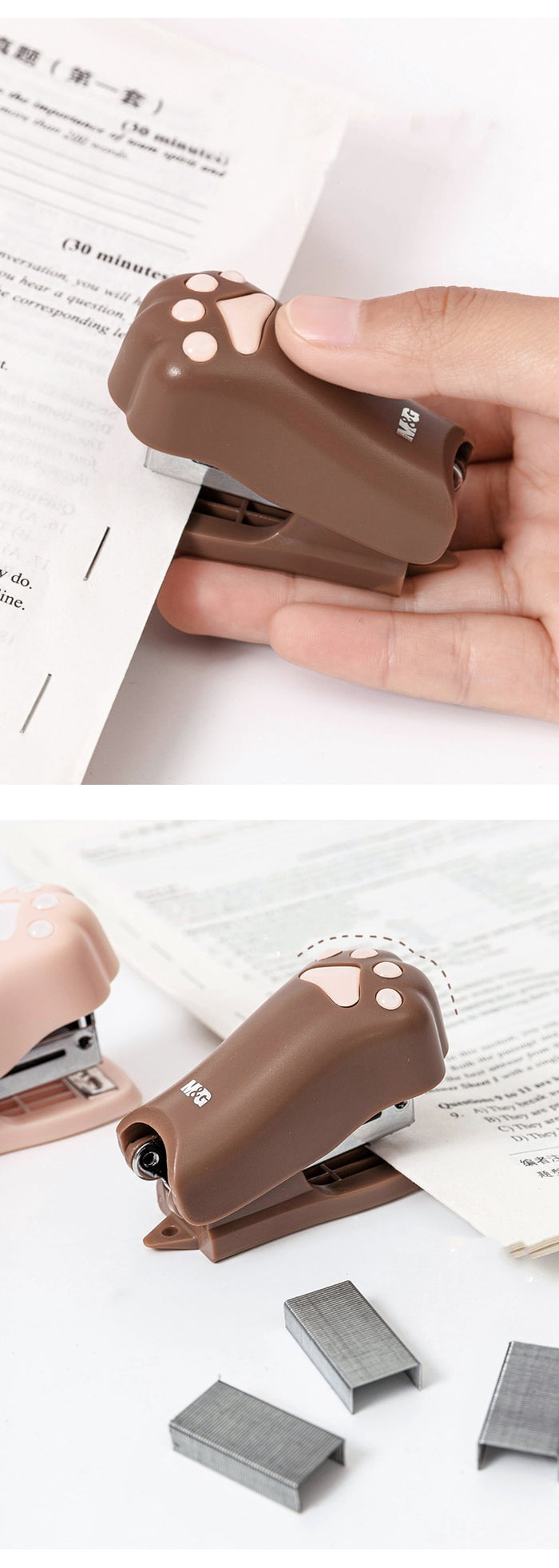 Cute Mini Cat Paw Staplers (3 Colors)