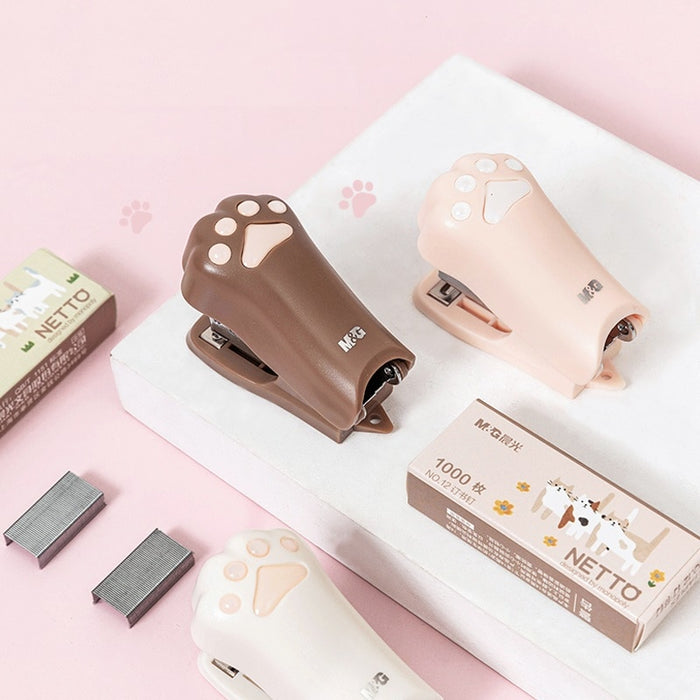 Cute Mini Cat Paw Staplers (3 Colors)