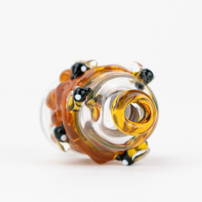 One of the best Puffco Pivot accessories, the Save the Bees glass top combines art and function.