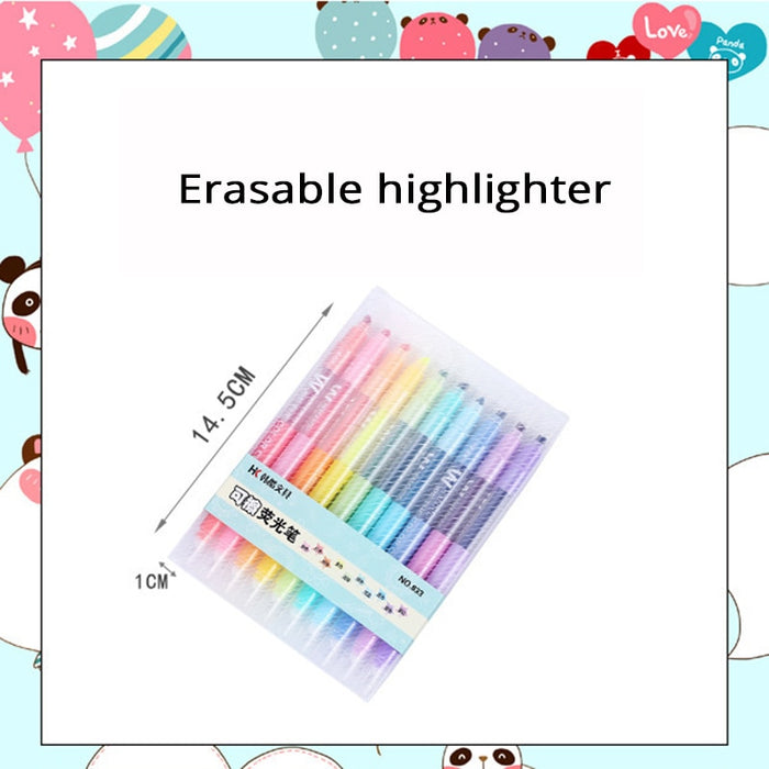 Erasable Markers Double Tip Gel Ink ⭐ Value Pack 10 Pcs⭐ - Original Kawaii Pen