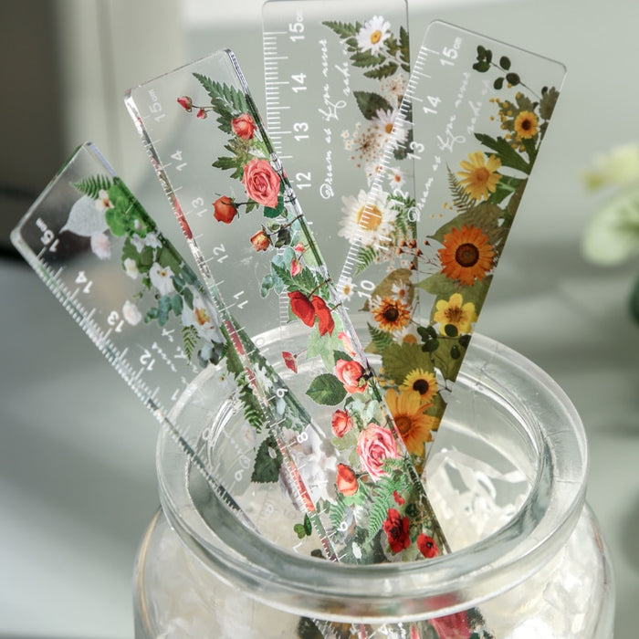 Floral Garden Rulers - Original Kawaii Pen