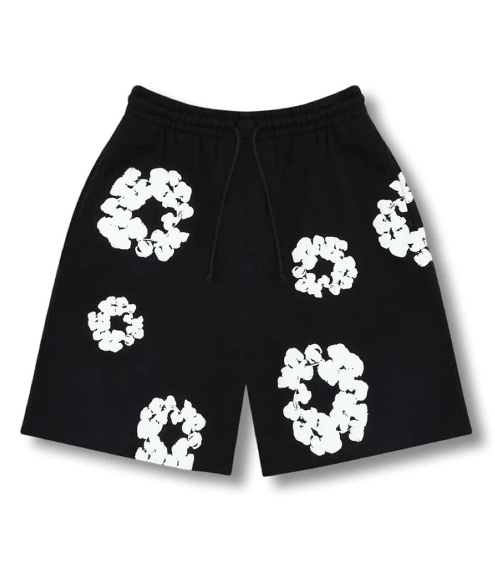 "Flower Shorts" Black