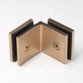 Frameless shower glass BRACKET SQUARE GLASS TO GLASS 90 Degrees - Image 1
