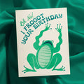 Frogot Your Birthday - Risograph Birthday Card