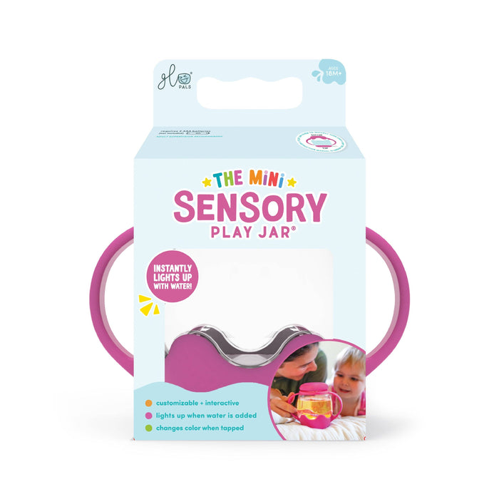 Glo Pals | Mini Sensory Jar and Silicone Fun Filler Pink