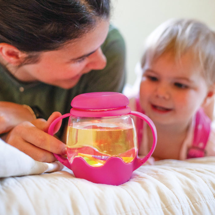 Glo Pals | Mini Sensory Jar and Silicone Fun Filler Pink