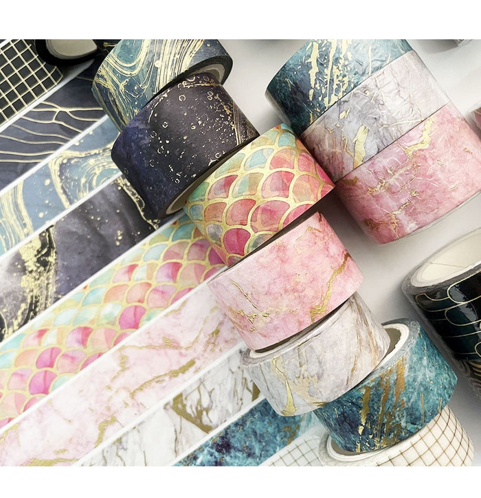Gold Foiled Nature Washi Tape Set