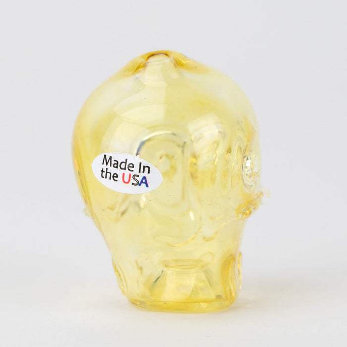 Home Blown Glass Fume Skull Joint Holder - Empire Smokes