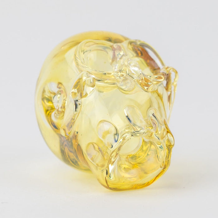 Home Blown Glass Fume Skull Joint Holder - Empire Smokes