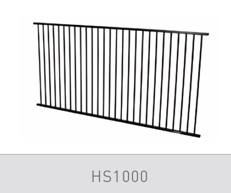Homesafe Aluminium Flat Top Pool Fence Panel - 2400 x 1200mm PRIMROSE - Image 1