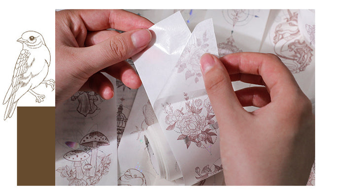 Japanese West Sea Notes Series Laser Masking Tapes - Original Kawaii Pen