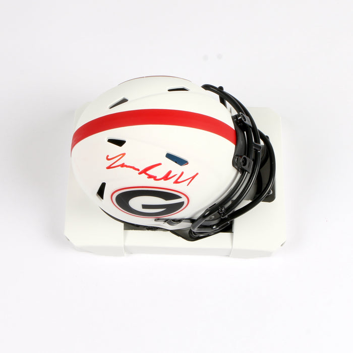 Javon Bullard Signed Mini Helmet Lunar Eclipse Georgia Bulldogs Beckett
