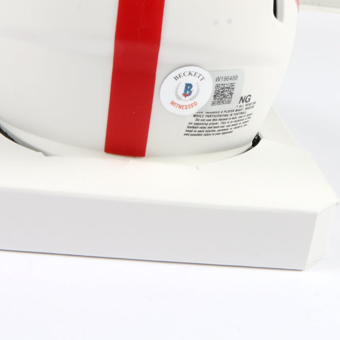 Javon Bullard Signed Mini Helmet Lunar Eclipse Georgia Bulldogs Beckett