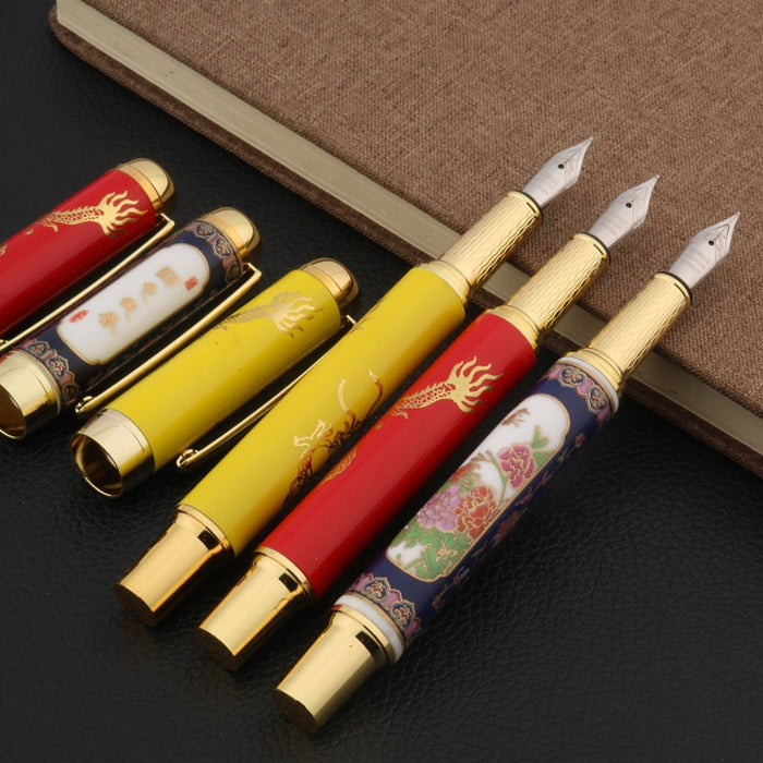Limited Edition - Japanese Dragon Porcelain Fountain Pen (3 Designs) - Original Kawaii Pen