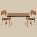 Maileg | Table and Chair Set, Mouse |Dark Powder ‘25