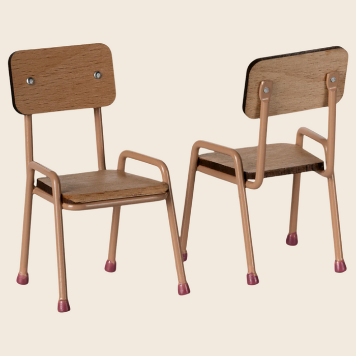 Maileg | Table and Chair Set, Mouse |Dark Powder ‘25