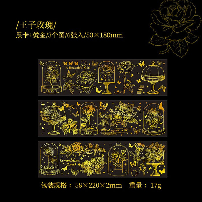 Meteor Garden Series Large Gold Foiled Stickers - Limited Edition