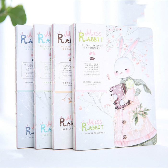 Miss Rabbit's Four Seasons Notebooks - Original Kawaii Pen