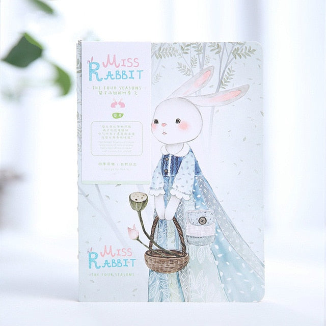 Miss Rabbit's Four Seasons Notebooks - Original Kawaii Pen