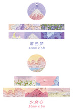 Nature Series Oil Painting Washi Tapes - Original Kawaii Pen