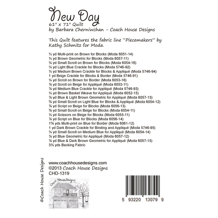 New Day Downloadable PDF Quilt Pattern