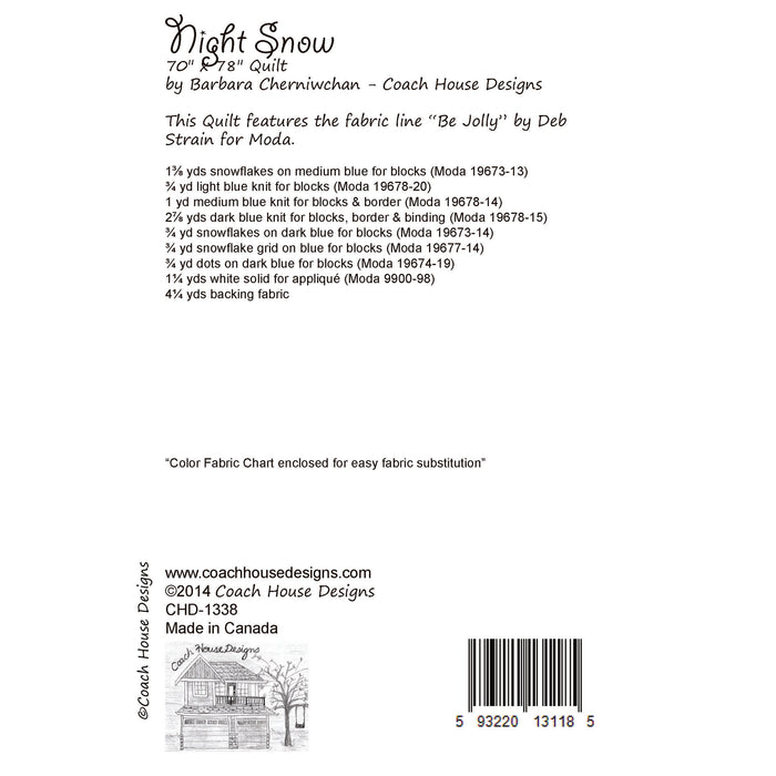 Night Snow Downloadable PDF Quilt Pattern