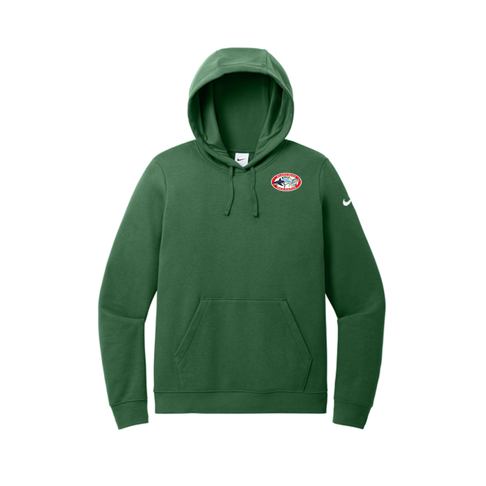 Nike Women's Club Fleece Sleeve Swoosh Pullover Hoodie, Full Color