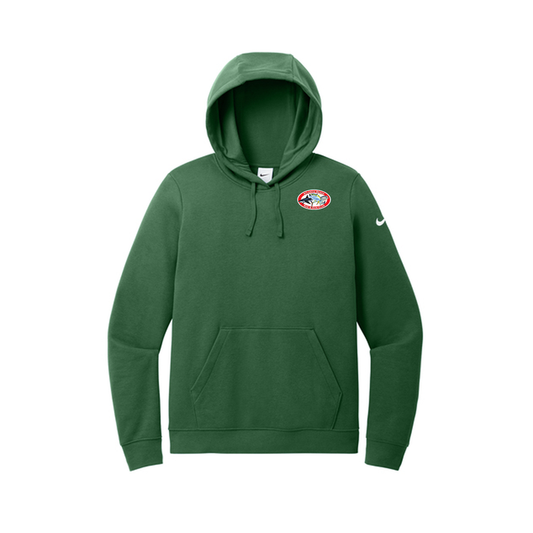 Nike Women's Club Fleece Sleeve Swoosh Pullover Hoodie, Full Color