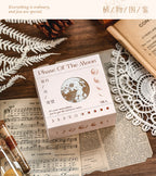 Phases of Moon & Plant Atlas Rubber Stamp Set (7pcs)