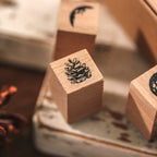 Phases of Moon & Plant Atlas Rubber Stamp Set (7pcs)