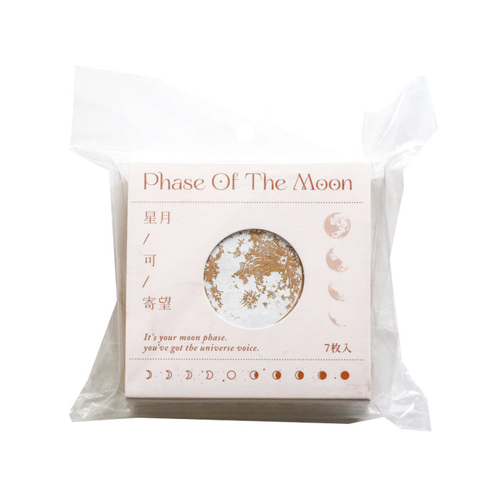 Phases of Moon & Plant Atlas Rubber Stamp Set (7pcs)