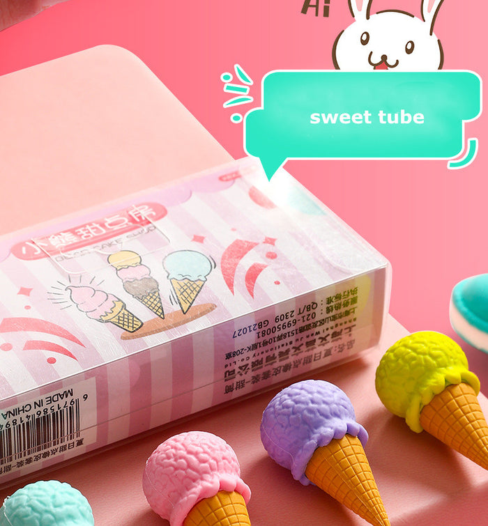Platinum Edible Rubber Erasers (4pcs a Set) - Original Kawaii Pen