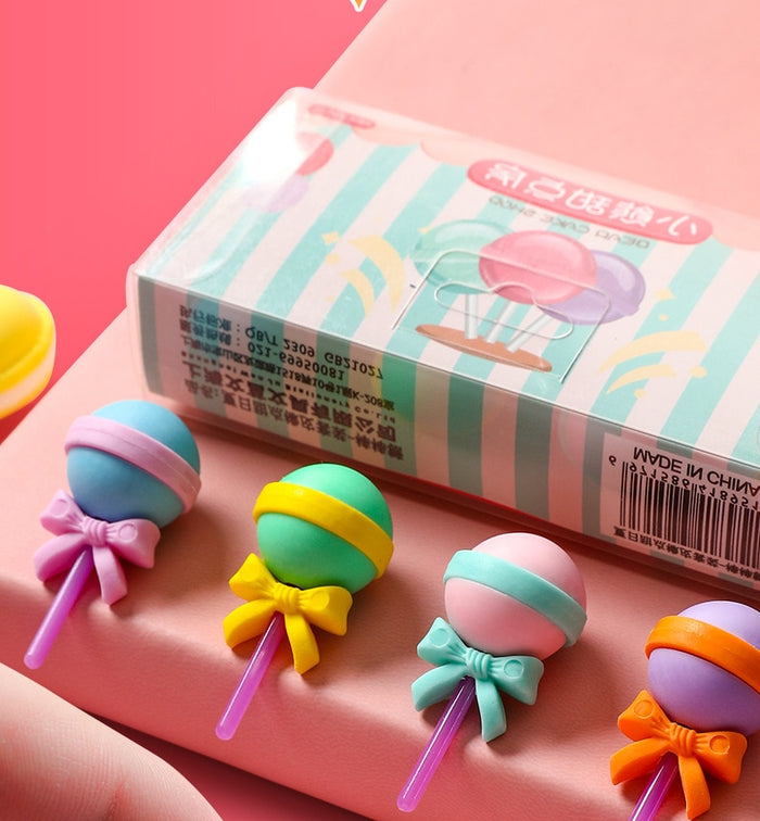 Platinum Edible Rubber Erasers (4pcs a Set) - Original Kawaii Pen