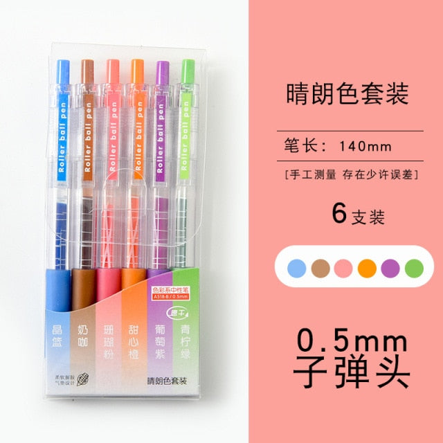 Retro & Morandi Color Juice Gel Pen Sets
