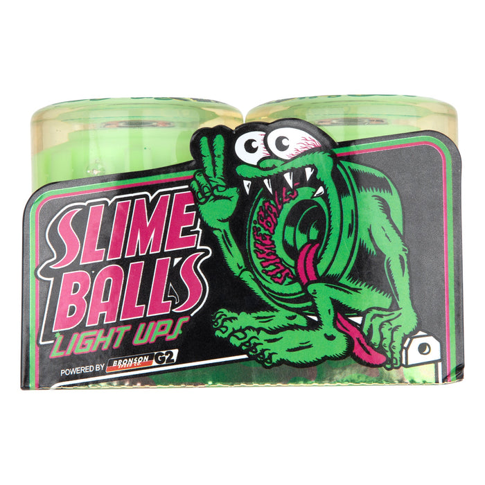 Slime Balls Jelly Fish Light Ups (GITD) 60mm 78a Skateboard Wheels
