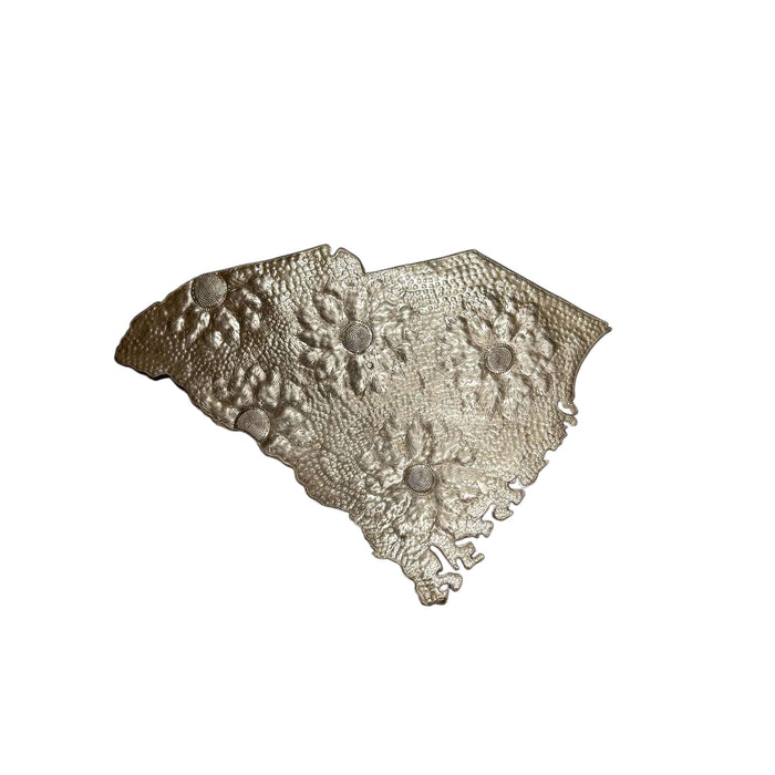 South Carolina Floral Metal Art