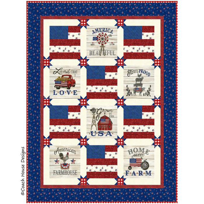 Stars & Stripes Downloadable PDF Quilt Pattern