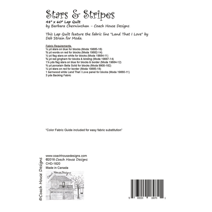 Stars & Stripes Downloadable PDF Quilt Pattern