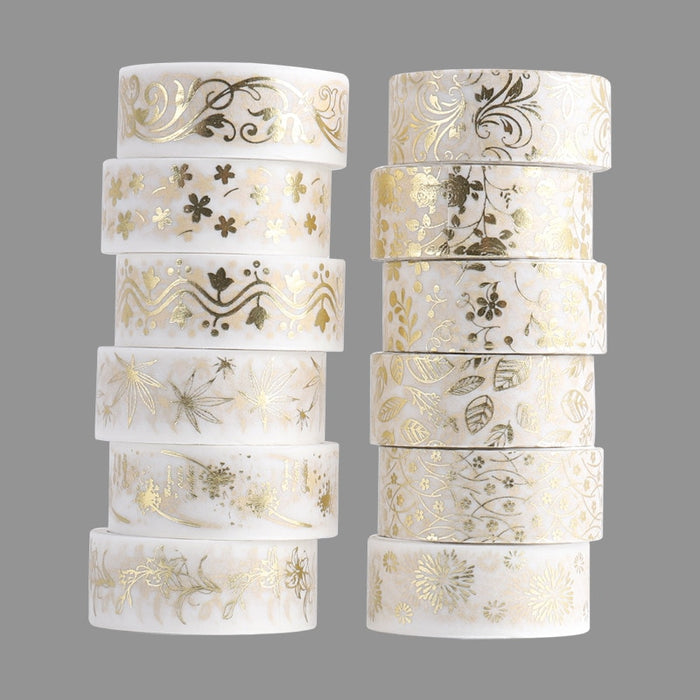 The Golden Heaven Floral &  Plant Washi Tape Set - Original Kawaii Pen