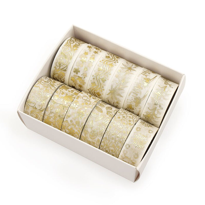 The Golden Heaven Floral &  Plant Washi Tape Set - Original Kawaii Pen
